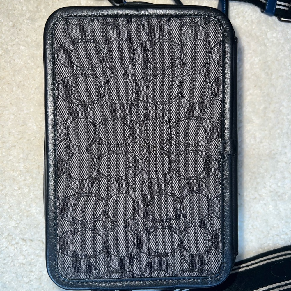 Coach Black Denim Crossbody Charter + Wallet - Picture 5 of 16